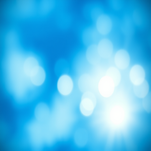 create an image of an abstract blue and white background with soft focus and a light burst effect, taken with a Canon EOS R5, 35mm lens, f/2.8 aperture, 1/125s shutter speed, ISO 100, shot from a low angle with a wide depth of field to enhance image quality.