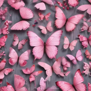 pink butterflies png