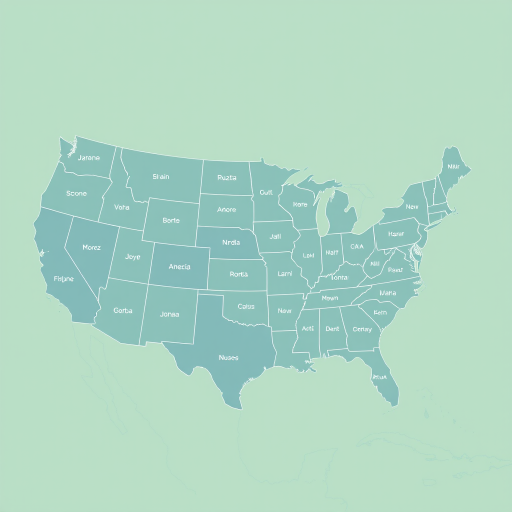 usa map states
