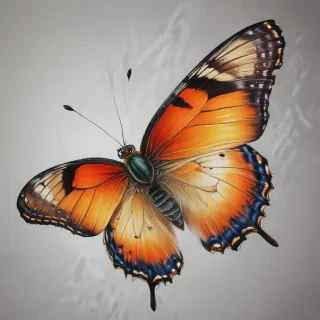 pictures of drawings of butterflies