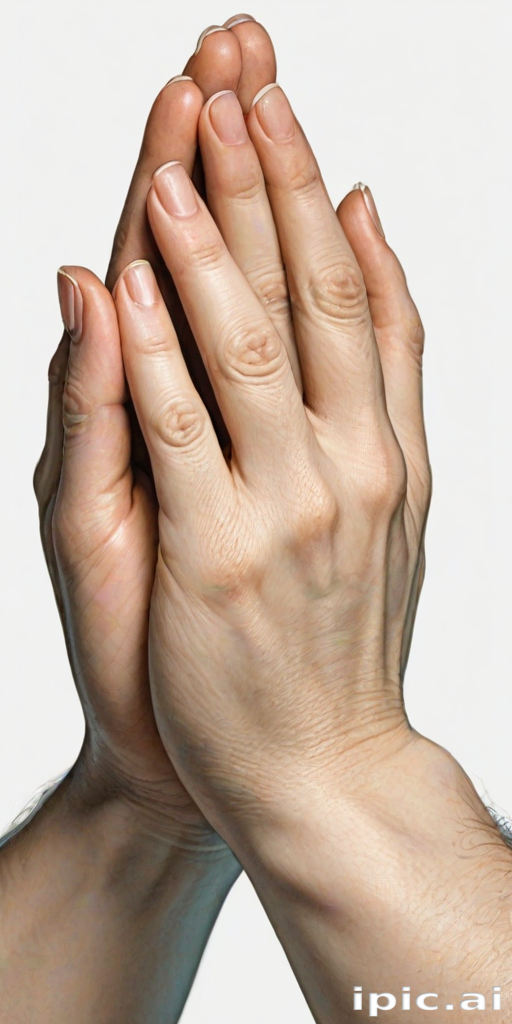praying hands transparent