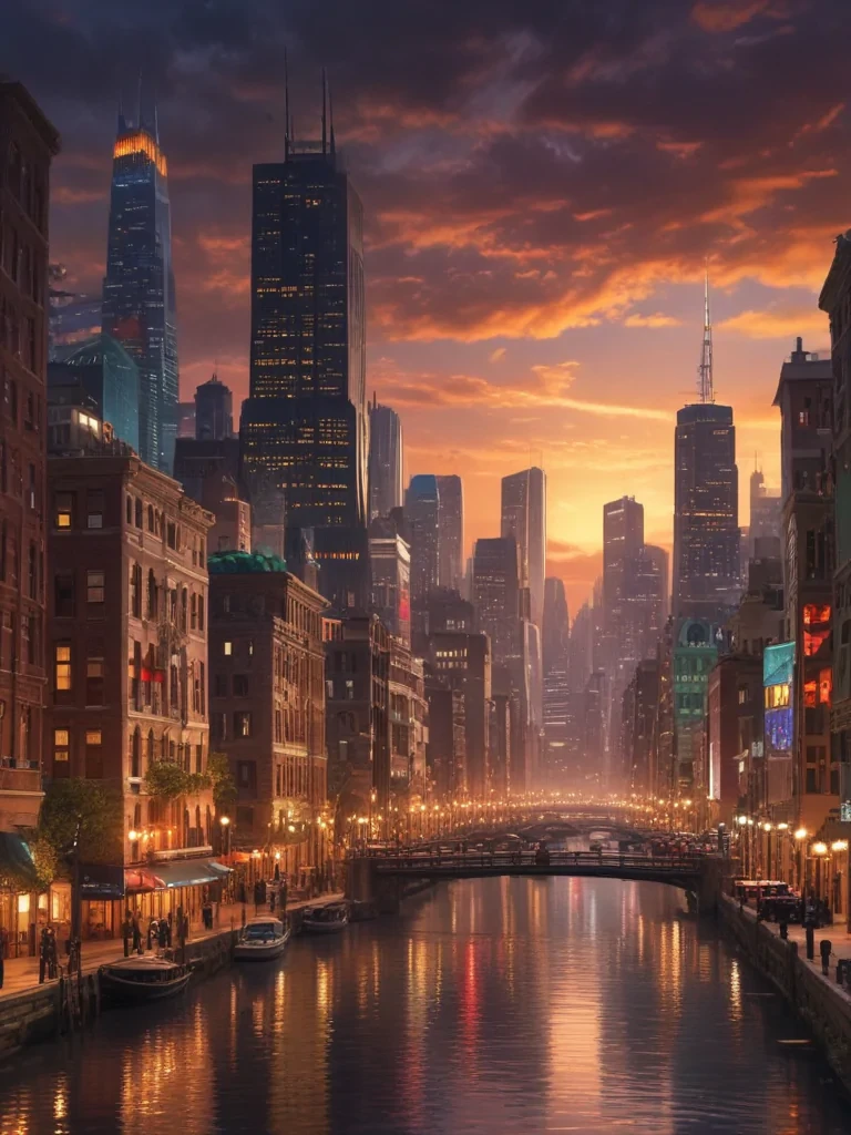 city lights background