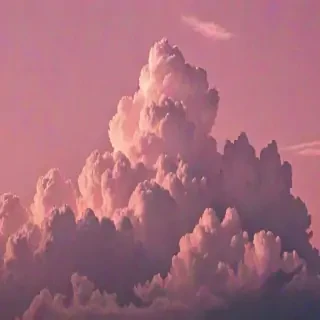 aesthetic pink clouds