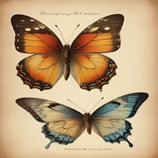 vintage butterfly illustration