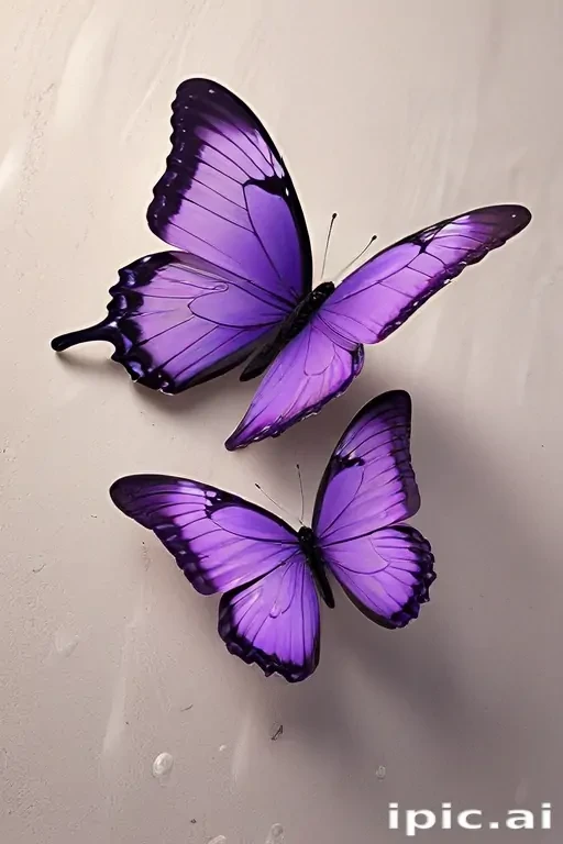 aesthetic purple butterfly