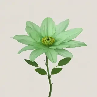 green flower png
