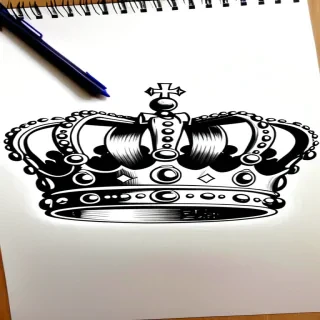 crown drawing