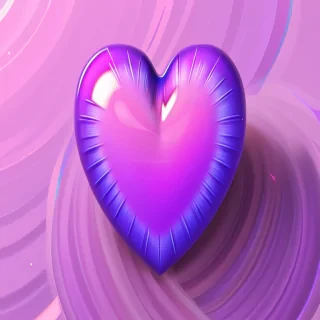 purple aesthetic heart