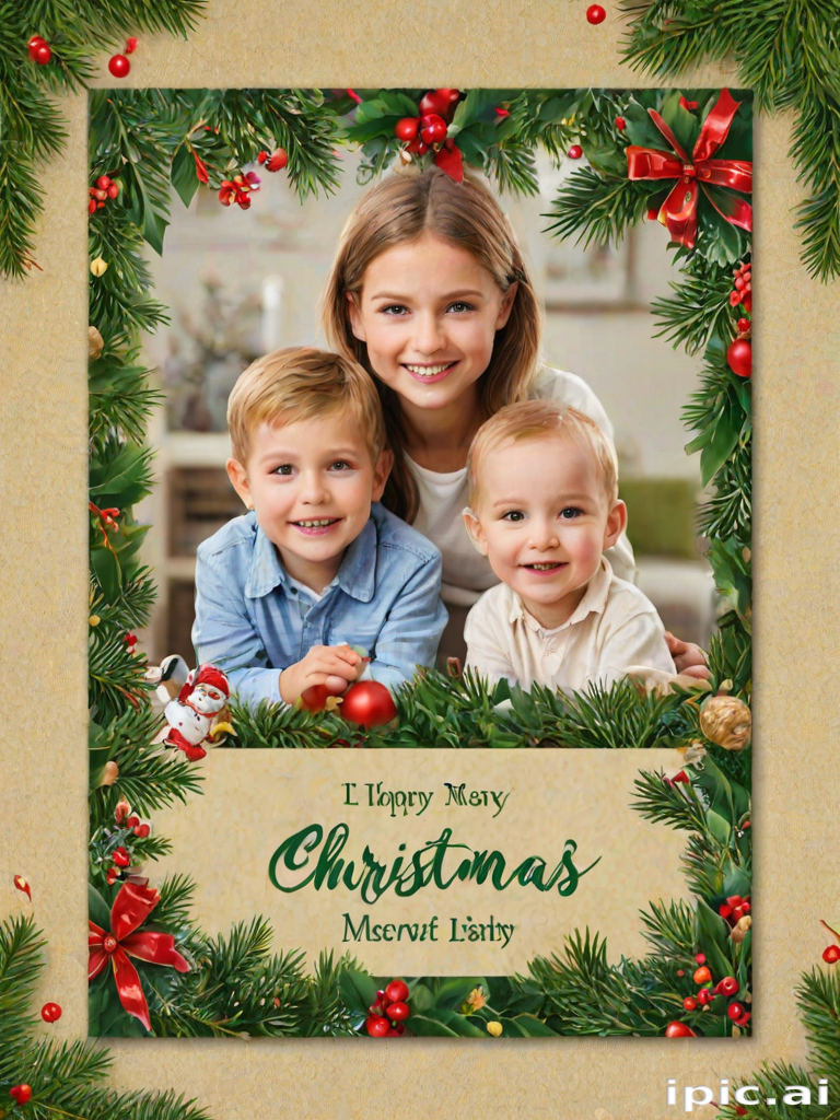 christmas card template psd