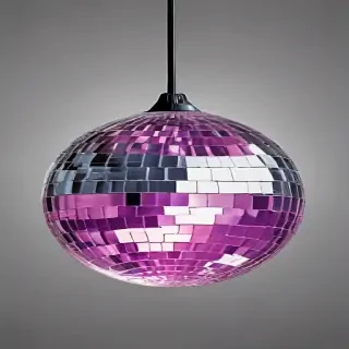 transparent disco ball