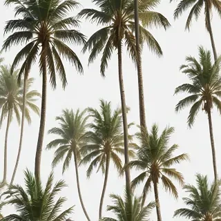 palm trees transparent