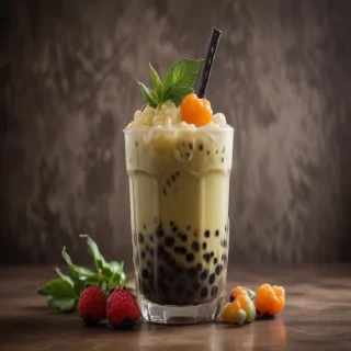 boba tea background