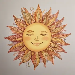 sun doodle
