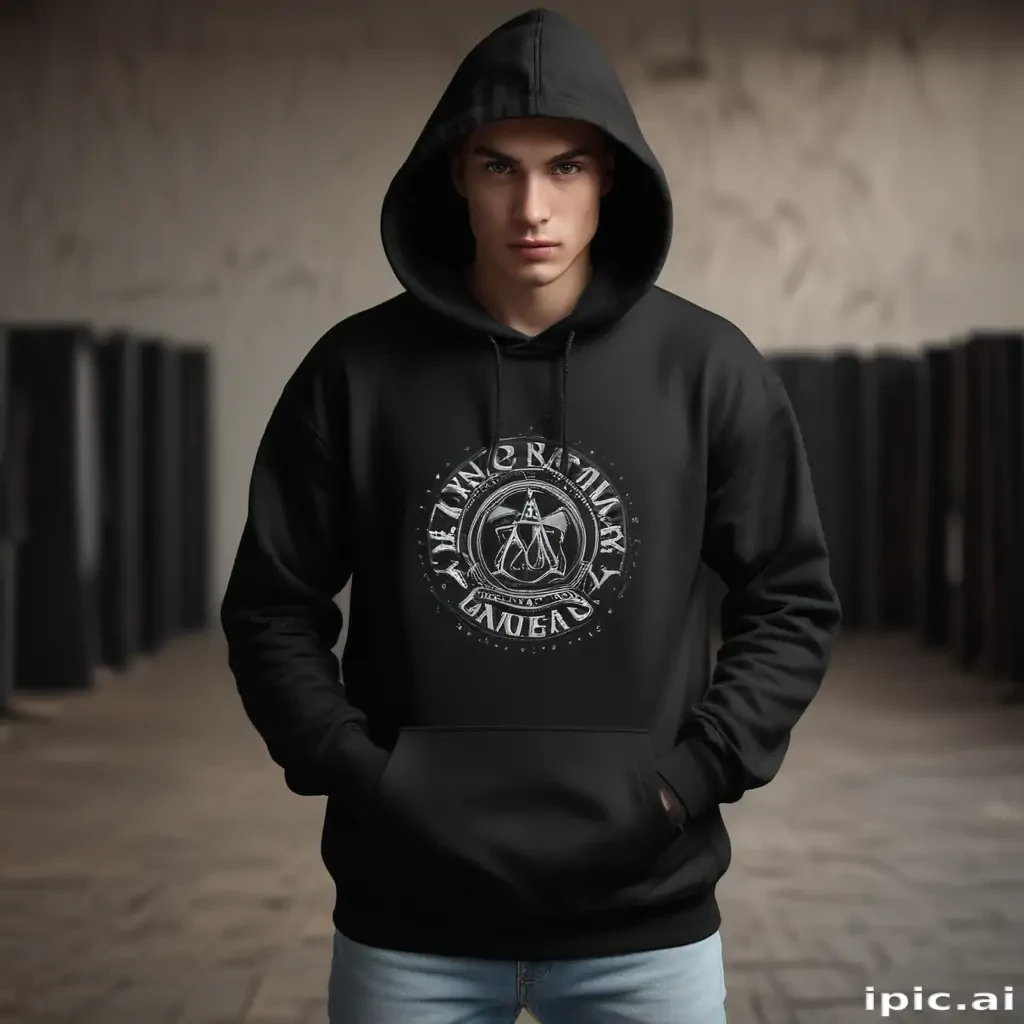 black hoodie mockup