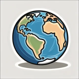 earth cartoon drawing