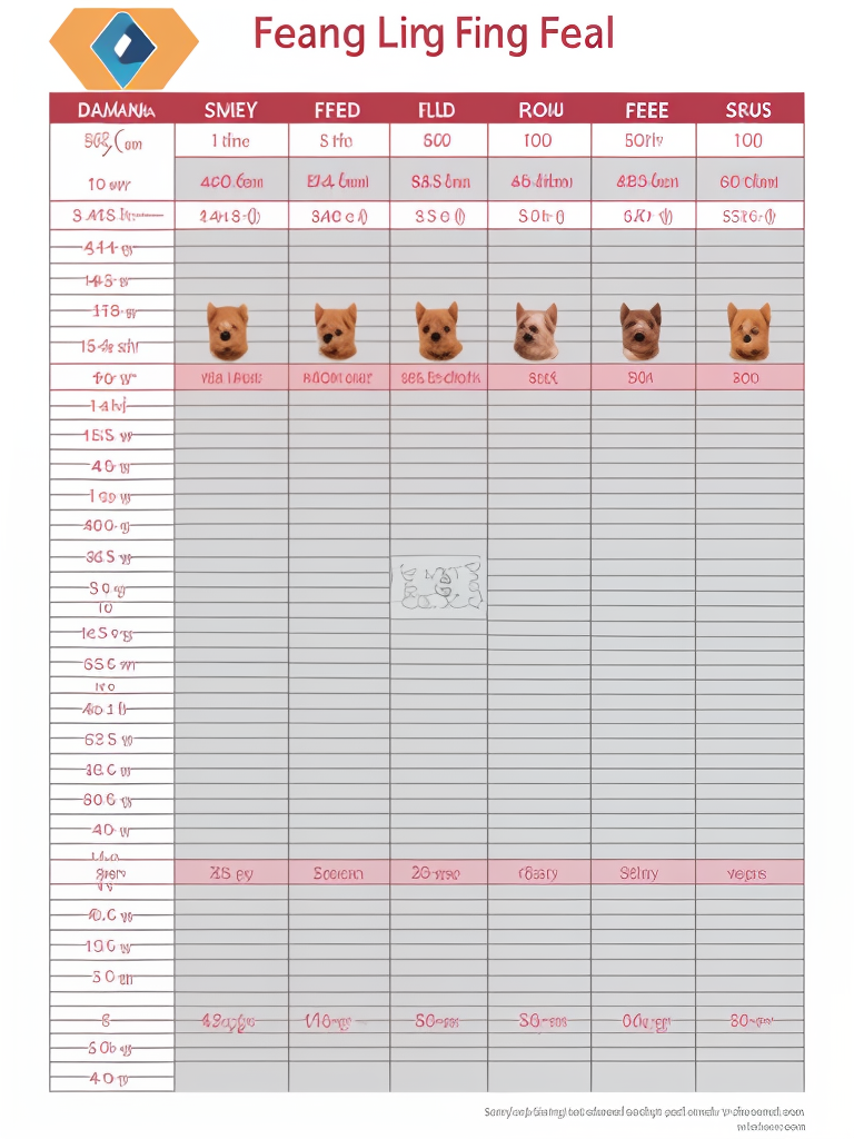 diamond puppy food feeding chart
