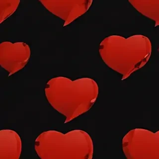 broken heart black background
