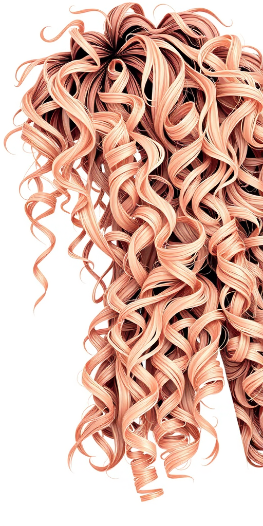 curly hair png