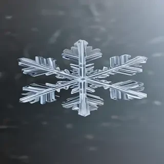 transparent snowflake