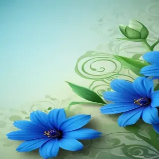 background blue flower wallpaper
