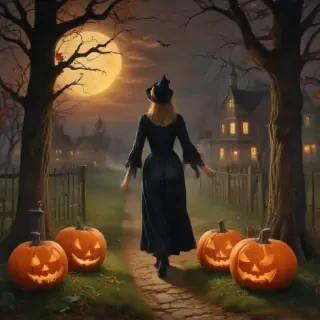 public domain vintage halloween art