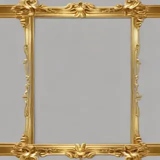 gold border transparent