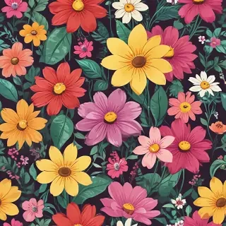 cartoon flowers png