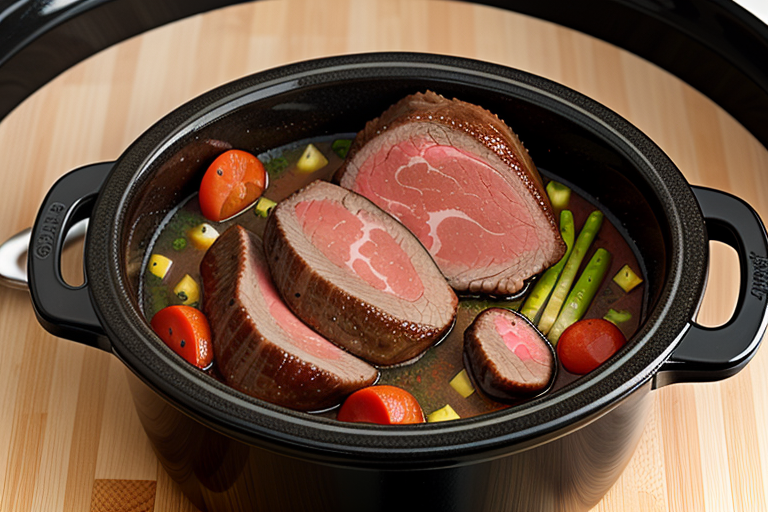 recipe sirloin tip roast crock pot