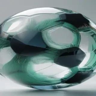 transparent soccer ball