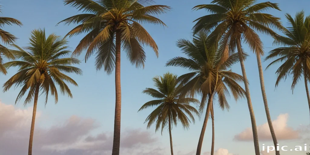 palm trees transparent
