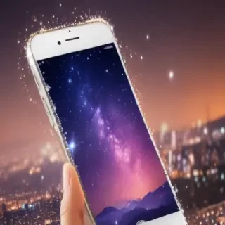 sparkly iphone background