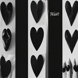 black heart aesthetic