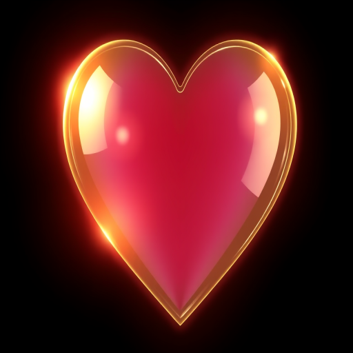 glow heart png