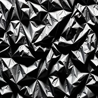 black crumpled paper