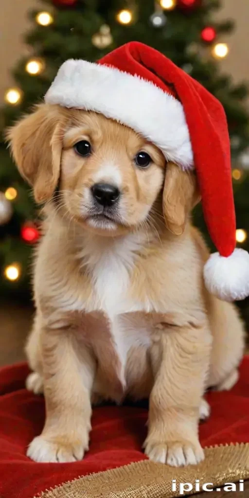 puppy christmas dog wallpaper