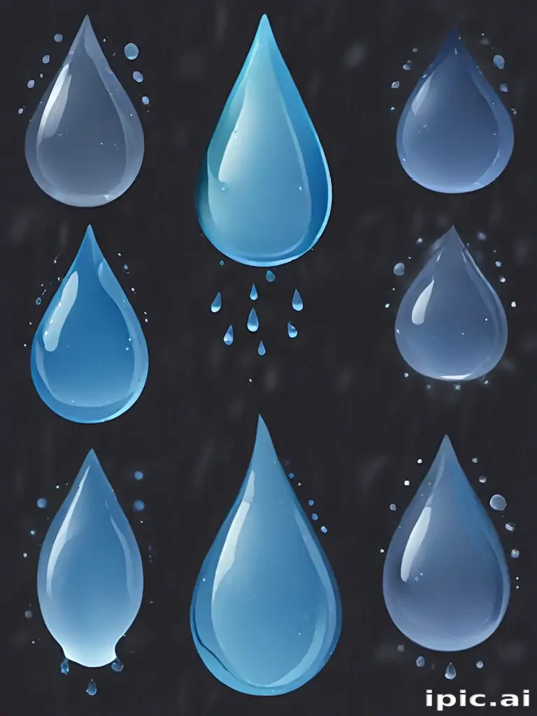 water drops clip art