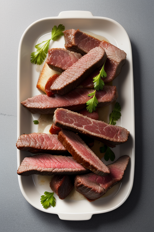 beef marrow bones with meat