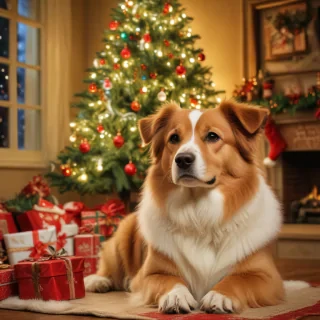 christmas dog backgrounds