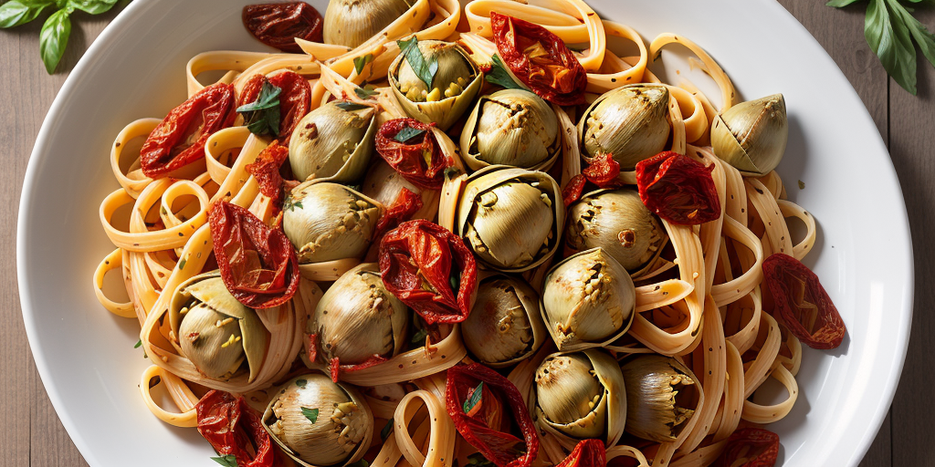 pasta sun dried tomatoes artichokes