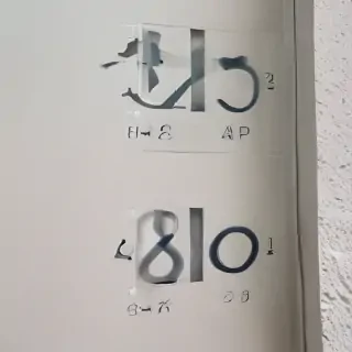 transparent numbers