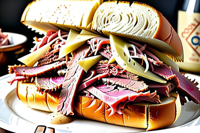 slow cooker corned beef reuben