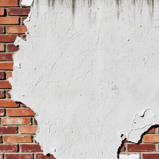 Regenerate an image of a textured wall with peeling paint and exposed bricks, captured using a DSLR camera at f/4 aperture, 50mm lens, ISO 200, in natural lighting to enhance detail and clarity, with a focus on the abstract patterns and colors.