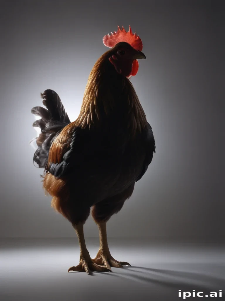 silhouette of a chicken