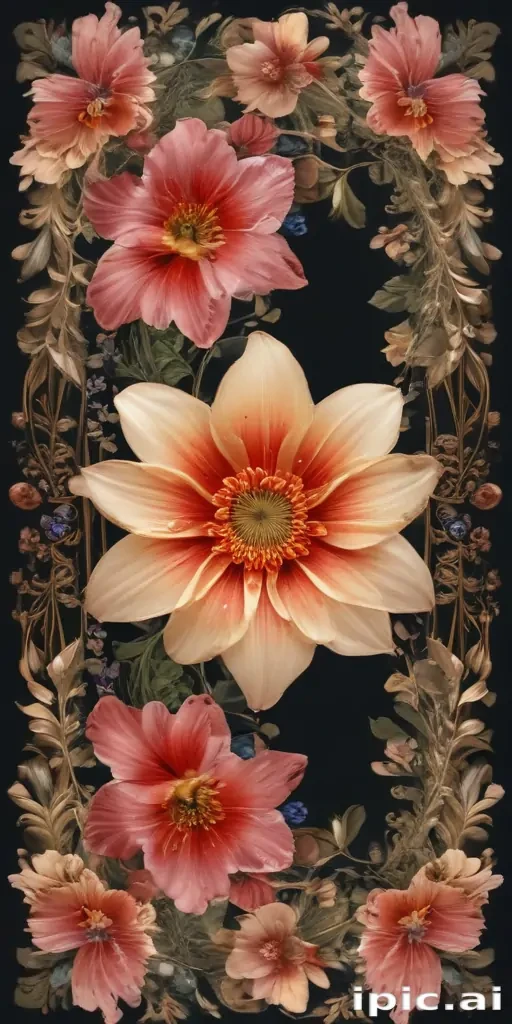 flower transparent border