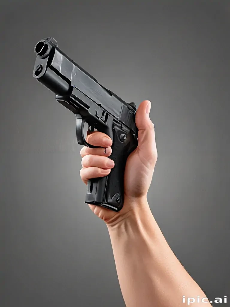 holding gun png