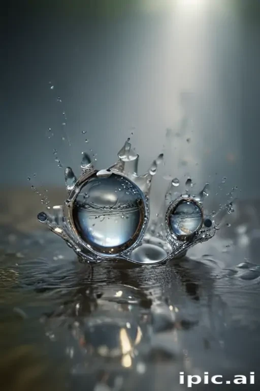 water droplets transparent