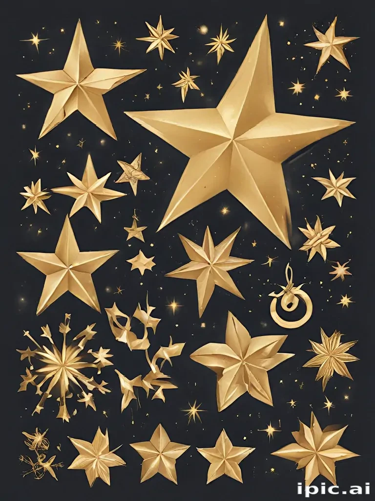 christmas stars clipart