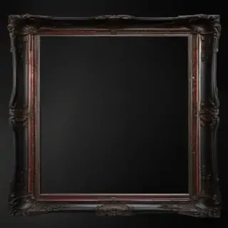 black picture frame png