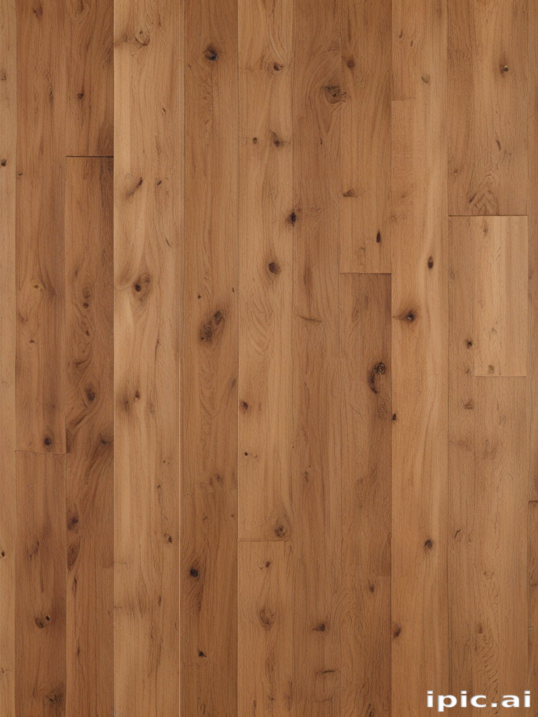 Natural Light Oak Hardwood Flooring with Rich Grain and Warm Tones