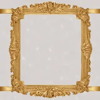 transparent background gold border